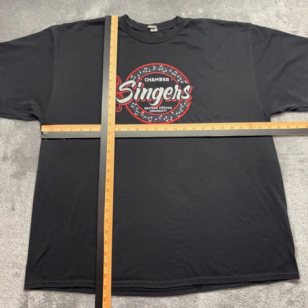 Gildan T-Shirt Mens 2XL Black Western Oregon University Chamber Singers‎